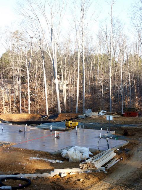 our shiny new slab!